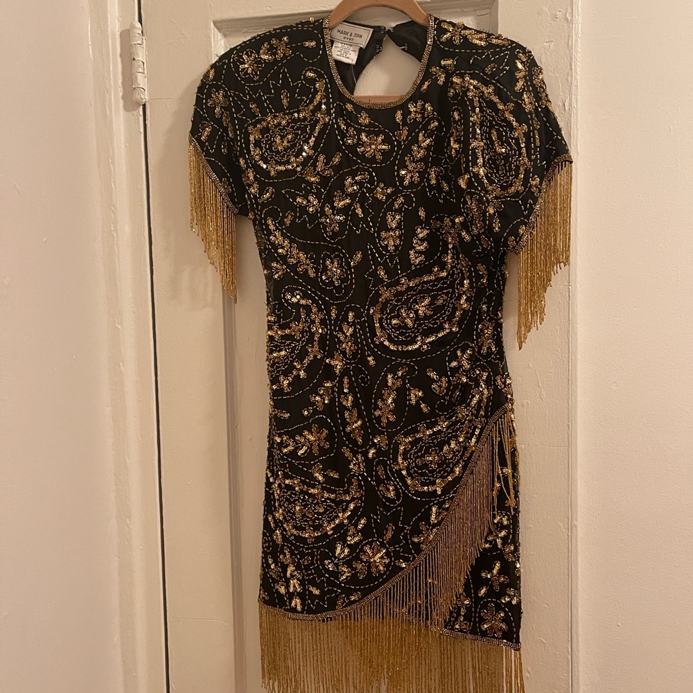 Vintage Beaded Dress Size 6
